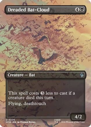 Dreaded Bat-Cloud (Borderless) (HOB-206) - The Hobbit Foil - Card Brawlers