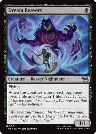 Dream Beavers (TMT-062) - Teenage Mutant Ninja Turtles Foil - Card Brawlers