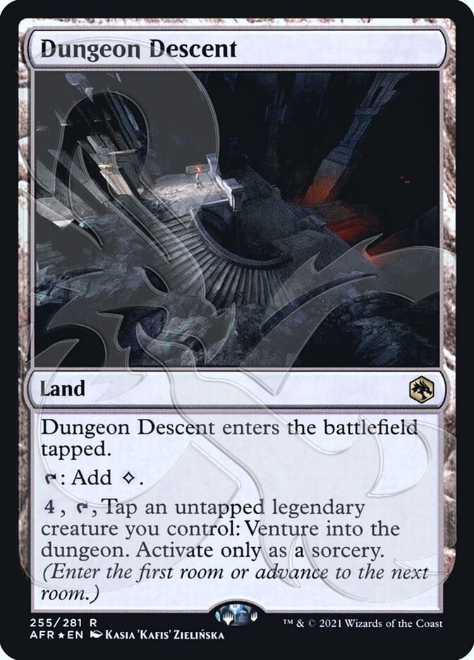 Dungeon Descent (Ampersand Promo) [Dungeons & Dragons: Adventures in the Forgotten Realms Promos] - Card Brawlers