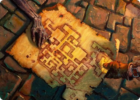 Dungeon Map Art Card [Dungeons & Dragons: Adventures in the Forgotten Realms Art Series] - Card Brawlers