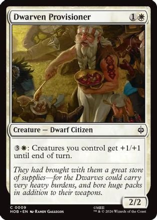 Dwarven Provisioner (HOB-009) - The Hobbit Foil - Card Brawlers