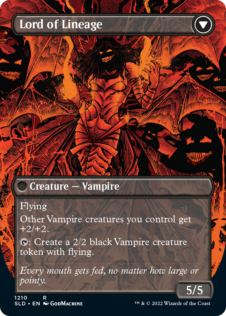 Bloodline Keeper // Lord of Lineage (Display Commander) (Borderless) [Secret Lair: From Cute to Brute] - Magic: The Gathering - Card Brawlers | Quebec | Canada |