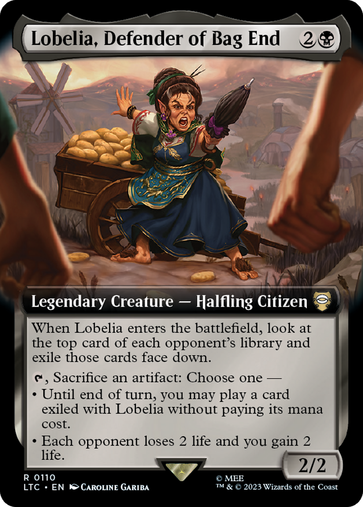 Lobelia, Defender of Bag End (Extended Art) [The Lord of the Rings: Tales of Middle-Earth Commander] - Magic: The Gathering - Card Brawlers | Quebec | Canada |