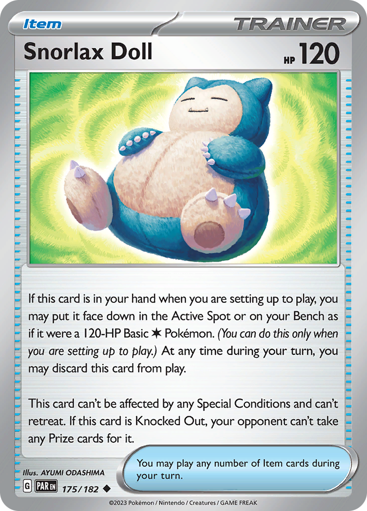 Snorlax Doll (175/182) [Scarlet & Violet: Paradox Rift] - Pokémon - Card Brawlers | Quebec | Canada |