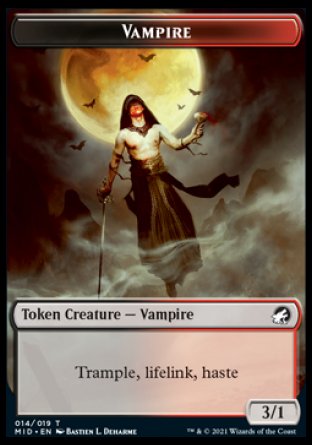 Wolf // Vampire Double-Sided Token [Innistrad: Midnight Hunt Tokens] - Magic: The Gathering - Card Brawlers | Quebec | Canada |