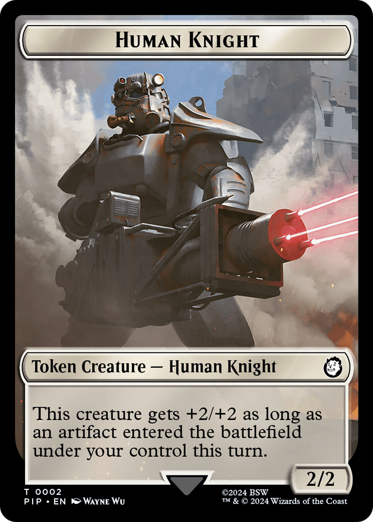 Human Knight // Copy Double-Sided Token [Fallout Tokens] - Magic: The Gathering - Card Brawlers | Quebec | Canada |