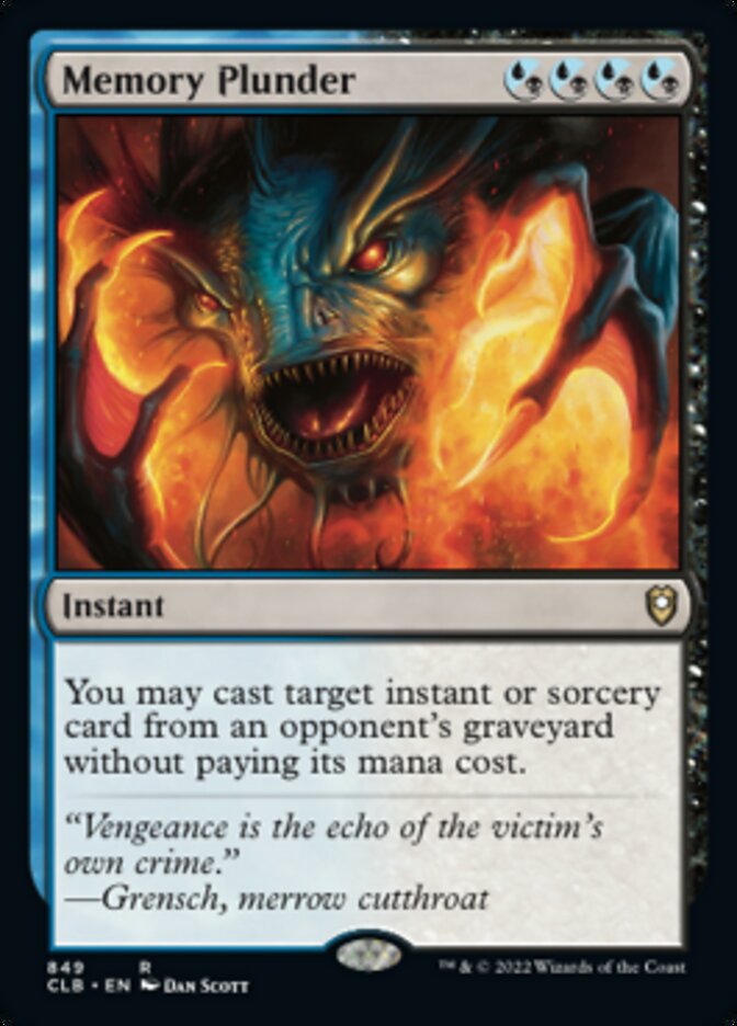 Memory Plunder [Commander Legends: Battle for Baldur's Gate] - Magic: The Gathering - Card Brawlers | Quebec | Canada |