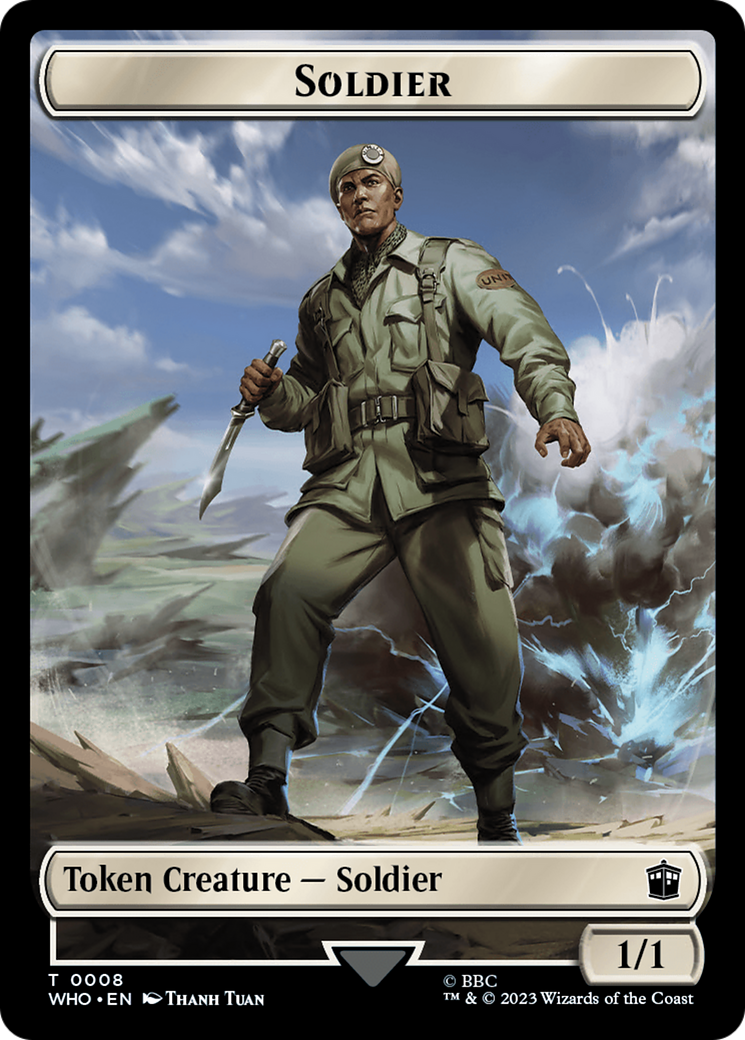 Soldier // Food (0027) Double-Sided Token [Doctor Who Tokens] - Magic: The Gathering - Card Brawlers | Quebec | Canada |