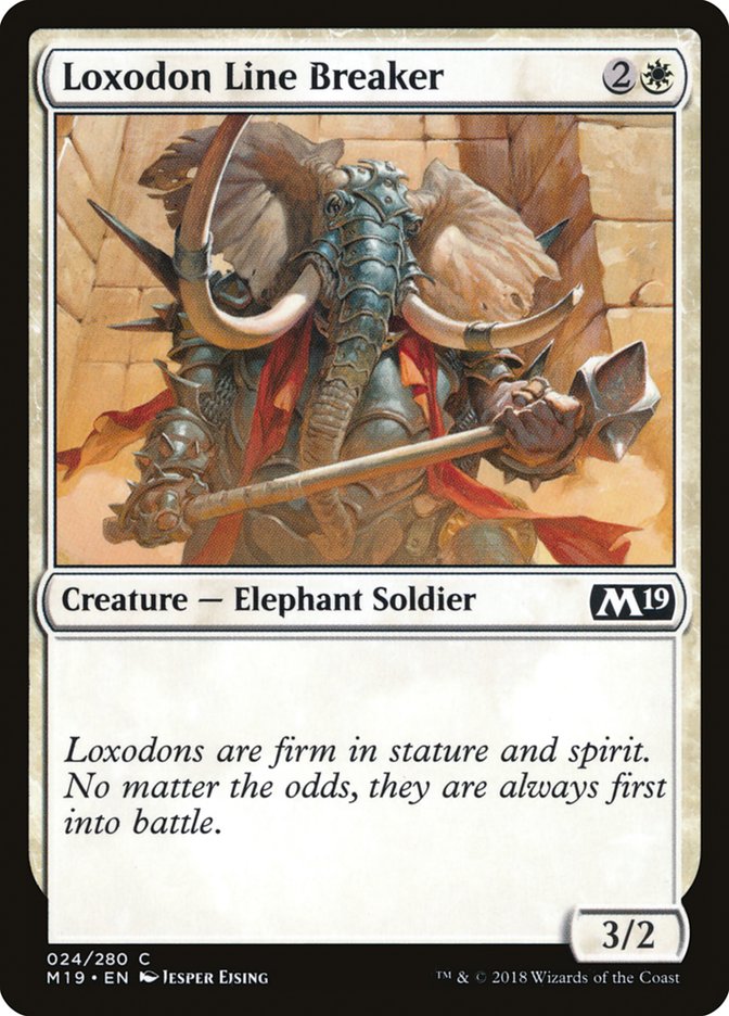 Loxodon Line Breaker [Core Set 2019] - Magic: The Gathering - Card Brawlers | Quebec | Canada |