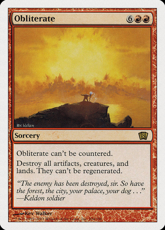 Obliterate (Oversized) [Eighth Edition] - Magic: The Gathering - Card Brawlers | Quebec | Canada |