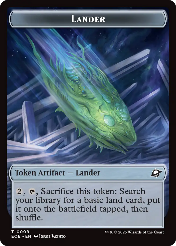Human Soldier // Lander (0008) Double-Sided Token [Edge of Eternities Tokens] - Magic: The Gathering - Card Brawlers | Quebec | Canada |