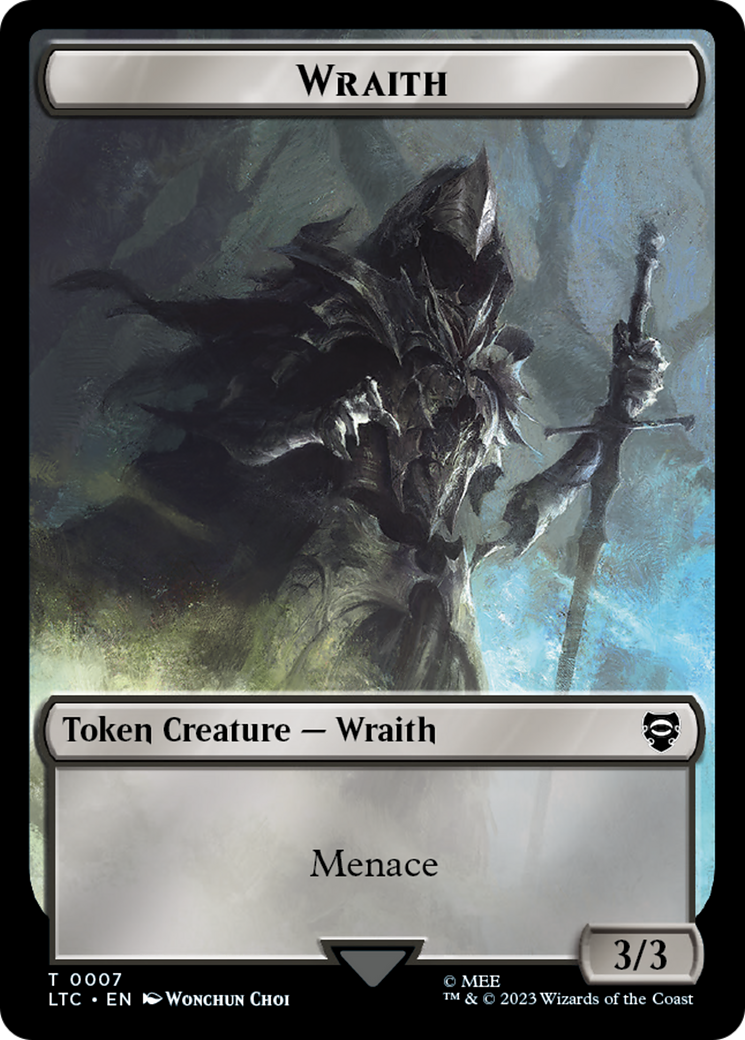 Treasure // Wraith Double-Sided Token [The Lord of the Rings: Tales of Middle-Earth Commander Tokens] - Magic: The Gathering - Card Brawlers | Quebec | Canada |