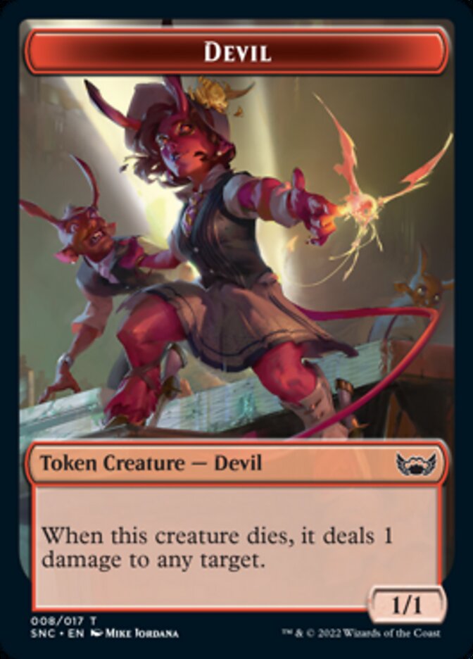 Devil // Wizard Double-Sided Token [Streets of New Capenna Tokens] - Magic: The Gathering - Card Brawlers | Quebec | Canada |