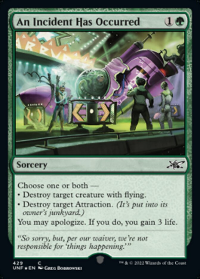 An Incident Has Occurred (Galaxy Foil) [Unfinity] - Magic: The Gathering - Card Brawlers | Quebec | Canada |