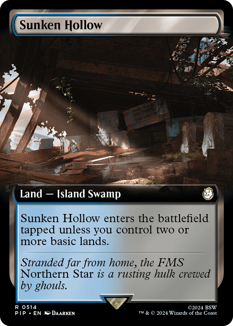 Sunken Hollow (Extended Art) [Fallout] - Magic: The Gathering - Card Brawlers | Quebec | Canada |