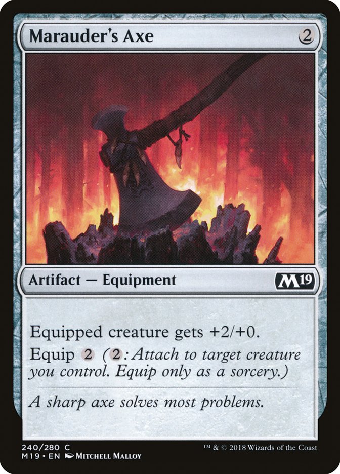 Marauder's Axe [Core Set 2019] - Magic: The Gathering - Card Brawlers | Quebec | Canada |