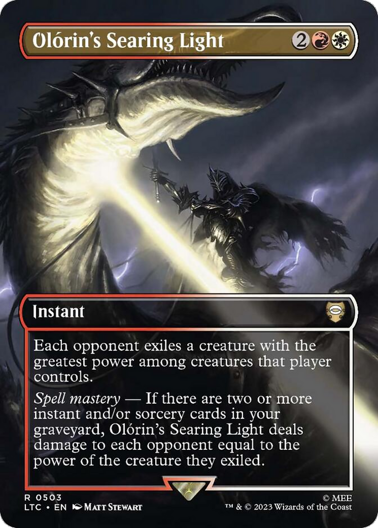 Olorin's Searing Light (Borderless) [The Lord of the Rings: Tales of Middle-Earth Commander] - Magic: The Gathering - Card Brawlers | Quebec | Canada |