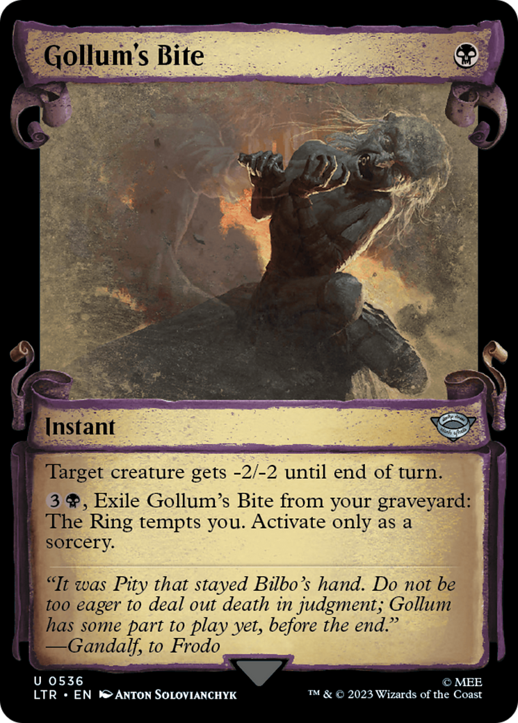Gollum's Bite [The Lord of the Rings: Tales of Middle-Earth Showcase Scrolls] - Magic: The Gathering - Card Brawlers | Quebec | Canada |