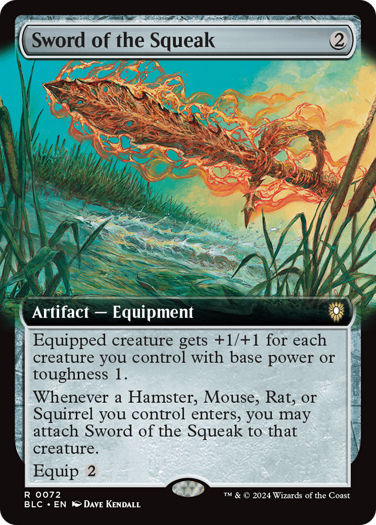 Sword of the Squeak (Extended Art) [Bloomburrow Commander] - Magic: The Gathering - Card Brawlers | Quebec | Canada |