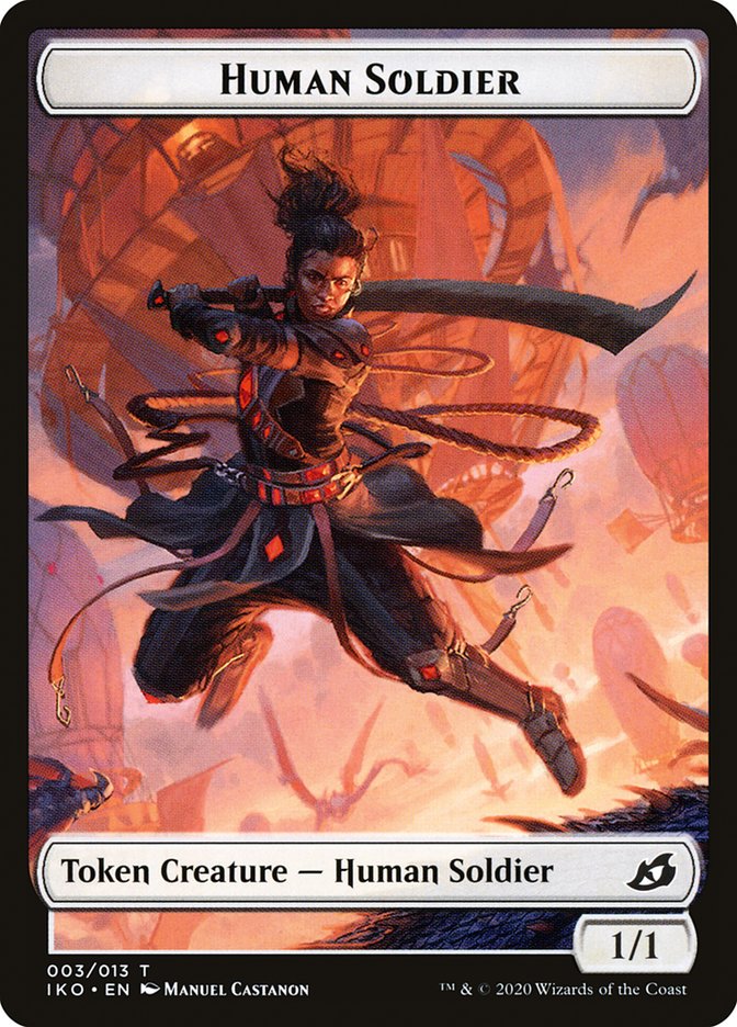 Human Soldier Token (003/013) [Ikoria: Lair of Behemoths Tokens] - Magic: The Gathering - Card Brawlers | Quebec | Canada |