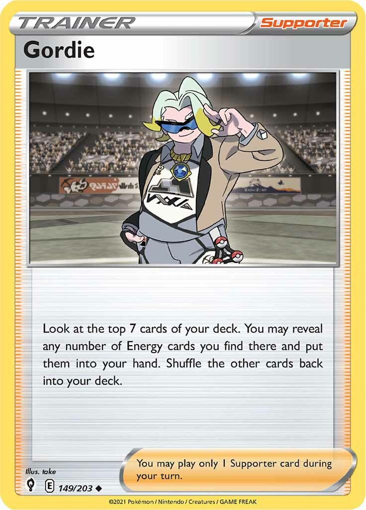 Gordie (149/203) [Sword & Shield: Evolving Skies] - Pokémon - Card Brawlers | Quebec | Canada |