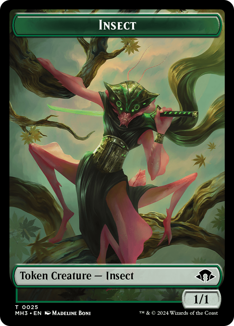 Beast (0015) (Ripple Foil) // Insect (0025) Double-Sided Token [Modern Horizons 3 Commander Tokens] - Magic: The Gathering - Card Brawlers | Quebec | Canada |