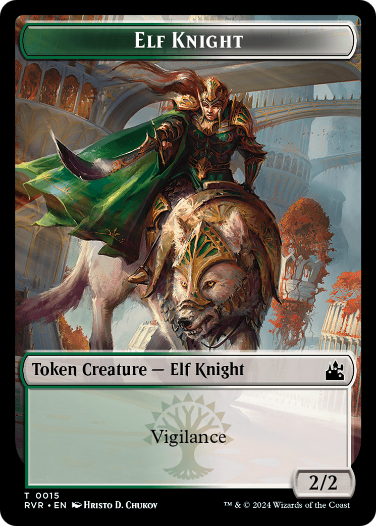 Elf Knight // Sphinx Double-Sided Token [Ravnica Remastered Tokens] - Magic: The Gathering - Card Brawlers | Quebec | Canada |
