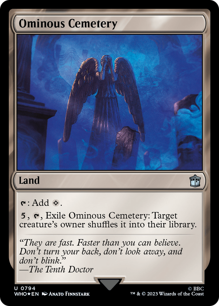 Ominous Cemetery (Surge Foil) [Doctor Who] - Magic: The Gathering - Card Brawlers | Quebec | Canada |