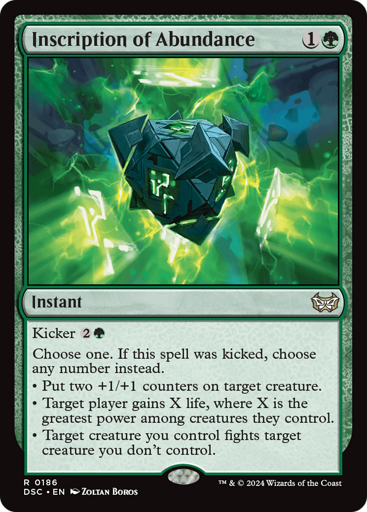 Inscription of Abundance [Duskmourn: House of Horror Commander] - Magic: The Gathering - Card Brawlers | Quebec | Canada |