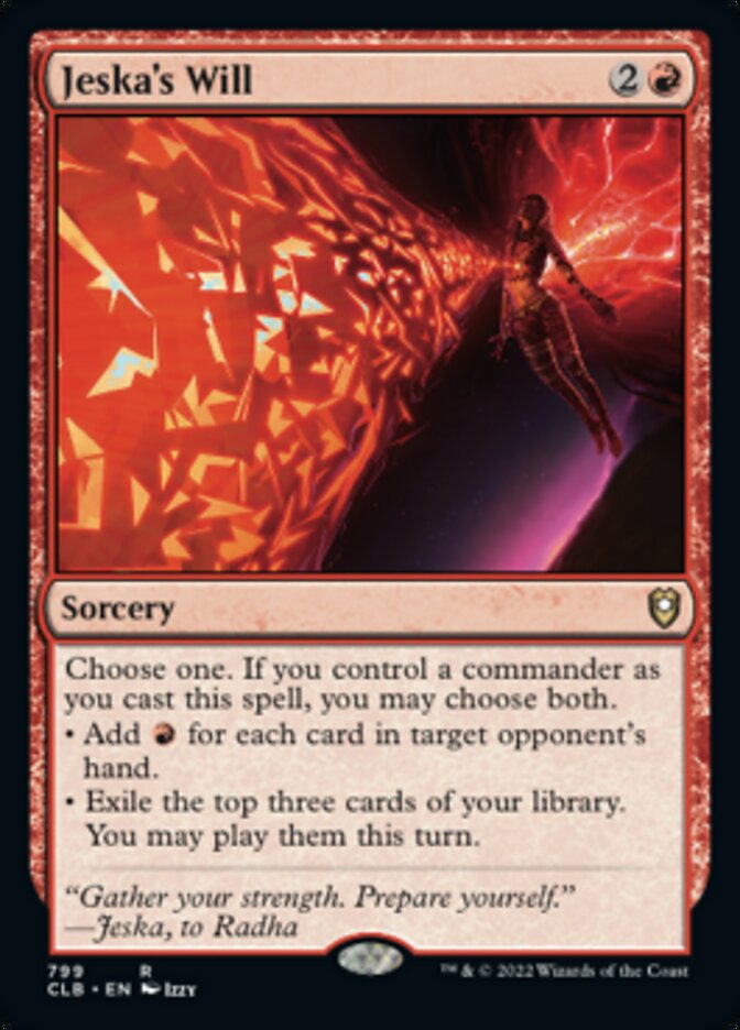 Jeska's Will [Commander Legends: Battle for Baldur's Gate] - Magic: The Gathering - Card Brawlers | Quebec | Canada |
