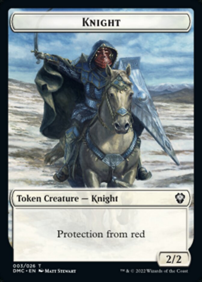 Knight Token [Dominaria United Commander Tokens] - Magic: The Gathering - Card Brawlers | Quebec | Canada |