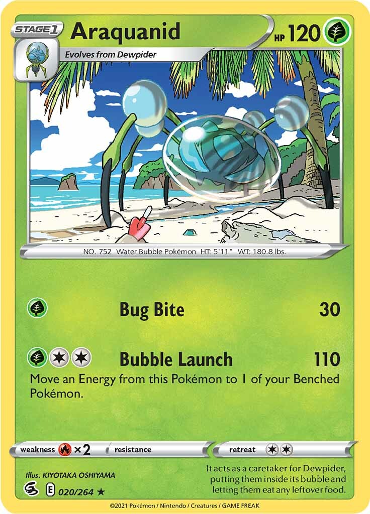 Araquanid (020/264) [Sword & Shield: Fusion Strike] - Pokémon - Card Brawlers | Quebec | Canada |