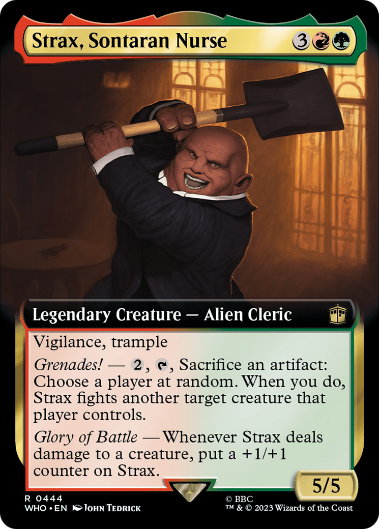 Strax, Sontaran Nurse (Extended Art) [Doctor Who] - Magic: The Gathering - Card Brawlers | Quebec | Canada |