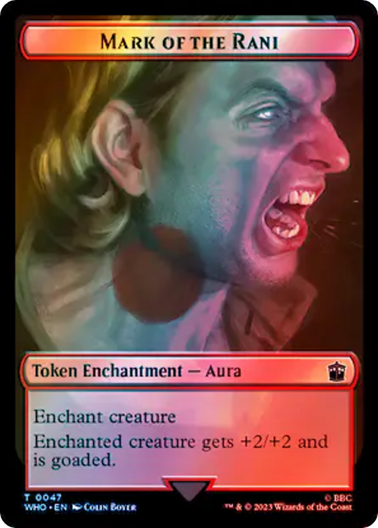 Soldier // Mark of the Rani Double-Sided Token (Surge Foil) [Doctor Who Tokens] - Magic: The Gathering - Card Brawlers | Quebec | Canada |