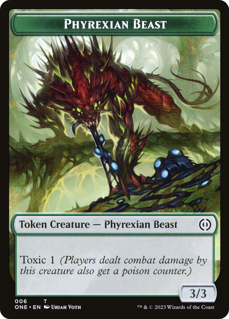 Phyrexian Goblin // Phyrexian Beast Double-Sided Token [Phyrexia: All Will Be One Tokens] - Magic: The Gathering - Card Brawlers | Quebec | Canada |