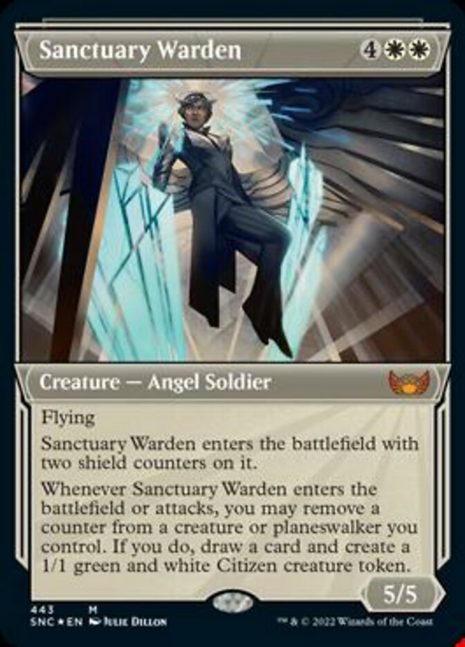 Sanctuary Warden (Showcase Art Deco Foil Etched) [Streets of New Capenna] - Magic: The Gathering - Card Brawlers | Quebec | Canada |