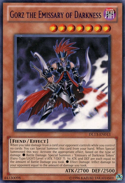 Gorz the Emissary of Darkness (Purple) [DL13-EN013] Rare - Yu-Gi-Oh! - Card Brawlers | Quebec | Canada |