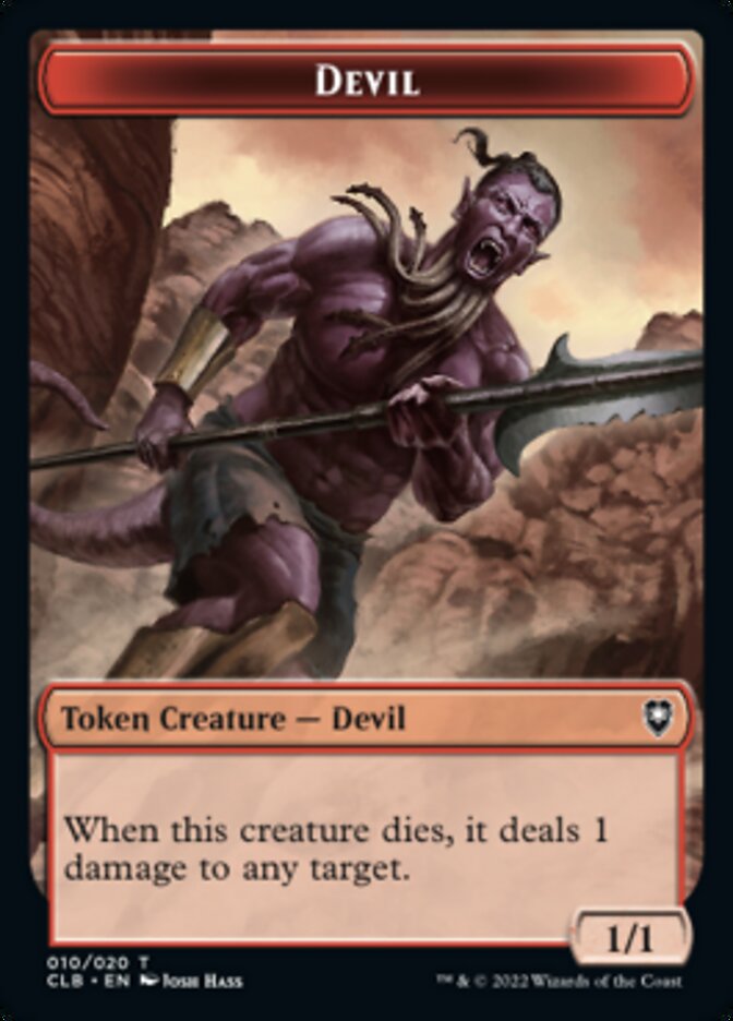 Treasure // Devil Double-Sided Token [Commander Legends: Battle for Baldur's Gate Tokens] - Magic: The Gathering - Card Brawlers | Quebec | Canada |