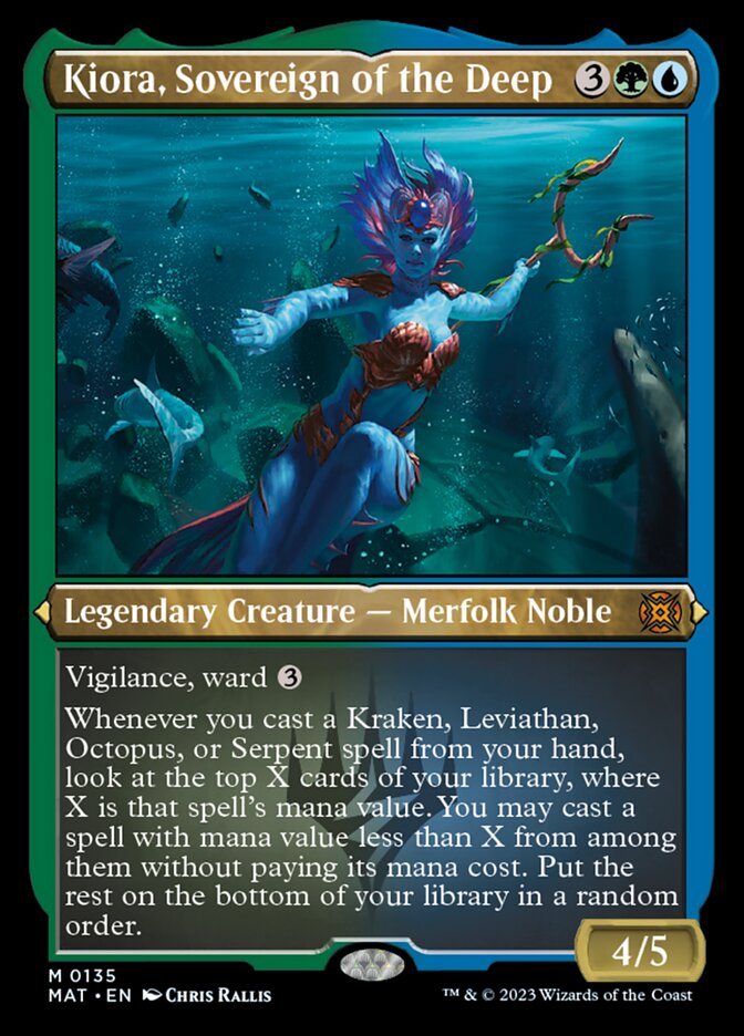 Kiora, Sovereign of the Deep (Foil Etched) [March of the Machine: The Aftermath] - Magic: The Gathering - Card Brawlers | Quebec | Canada |