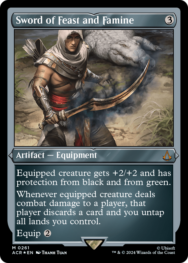 Sword of Feast and Famine (Foil Etched) [Assassin's Creed] - Magic: The Gathering - Card Brawlers | Quebec | Canada |