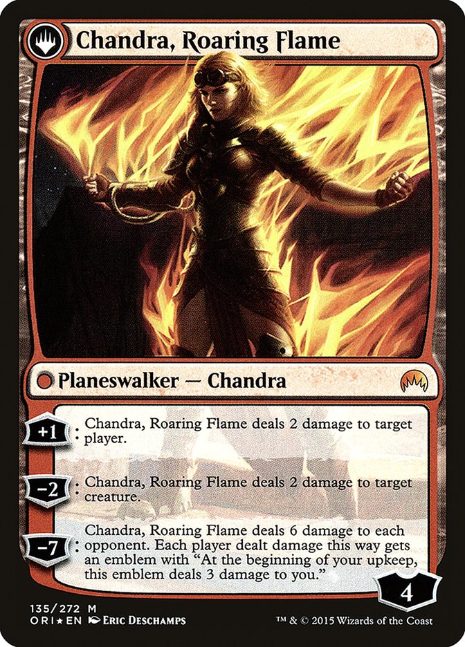 Chandra, Fire of Kaladesh // Chandra, Roaring Flame [Magic Origins Prerelease Promos] - Magic: The Gathering - Card Brawlers | Quebec | Canada |