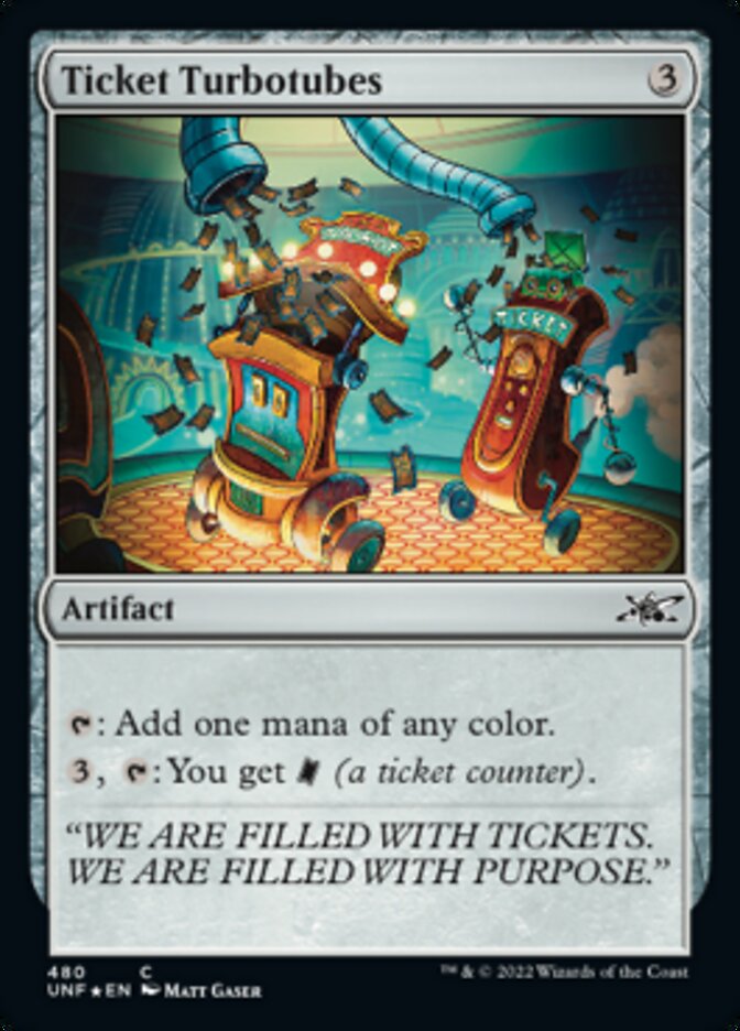 Ticket Turbotubes (Galaxy Foil) [Unfinity] - Magic: The Gathering - Card Brawlers | Quebec | Canada |