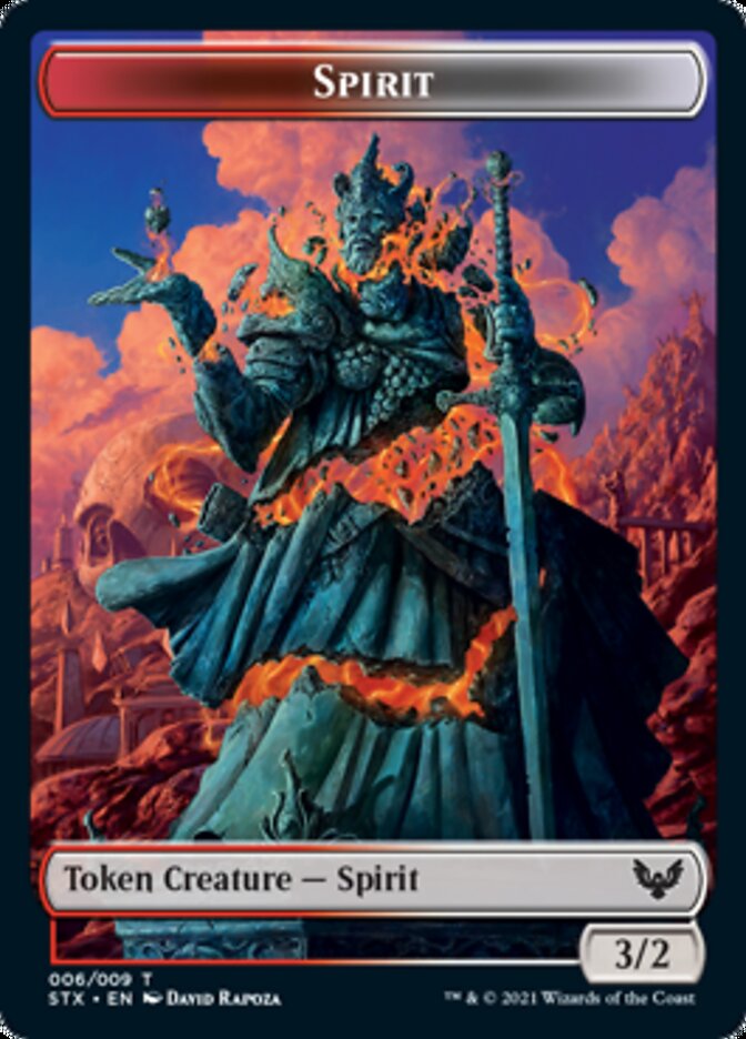 Spirit // Avatar Double-Sided Token [Strixhaven: School of Mages Tokens] - Magic: The Gathering - Card Brawlers | Quebec | Canada |