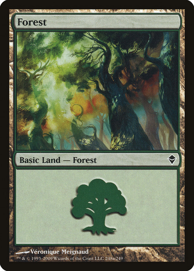 Forest (248a) [Zendikar] - Magic: The Gathering - Card Brawlers | Quebec | Canada |