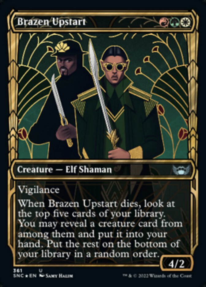 Brazen Upstart (Showcase Golden Age Gilded Foil) [Streets of New Capenna] - Magic: The Gathering - Card Brawlers | Quebec | Canada |