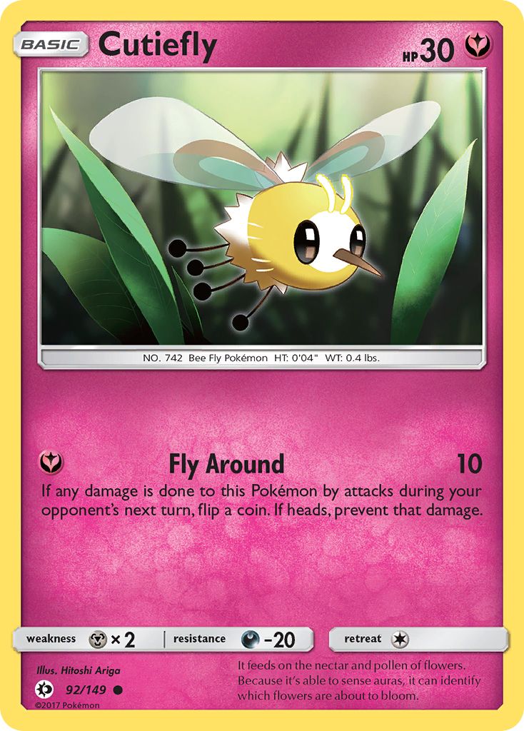 Cutiefly (92/149) [Sun & Moon: Base Set] - Pokémon - Card Brawlers | Quebec | Canada |