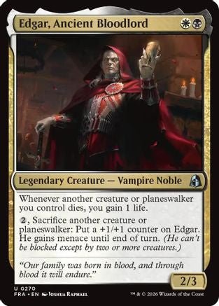 Edgar, Ancient Bloodlord (FRA-270) - Reality Fracture Foil - Card Brawlers