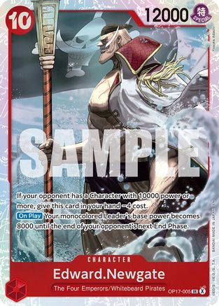 Edward.Newgate (005) (OP17-005) - The World's Strongest Warriors Foil - Card Brawlers