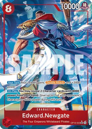Edward.Newgate (Alternate Art) (OP16-003) - The Time of Battle Foil - Card Brawlers