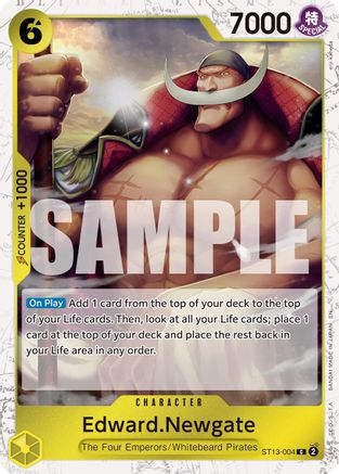 Edward.Newgate - ST13-004 (Pirate Foil) (ST13-004) - Premium Booster -The Best- Vol. 2 Foil - Card Brawlers